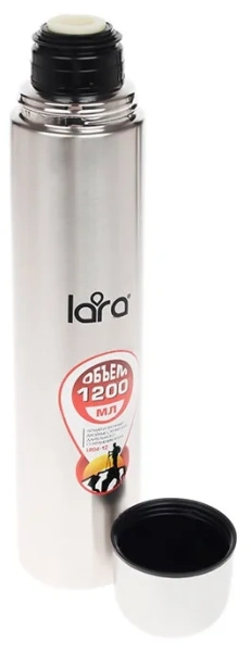 Термос LARA 1200мл нержавеющая сталь LR04-03